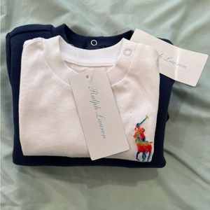 Ralph Lauren Baby Boy's Tye-Dye-Print Pony Onesie and Jersey Tee